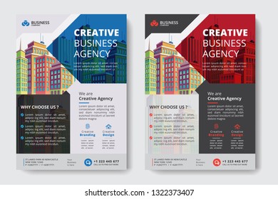 Corporate Business Flyer Poster Pamphlet Brochure Stock Vector (Royalty ...