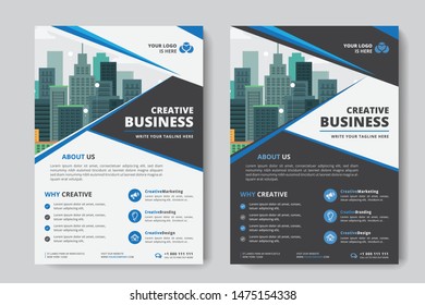 Corporate Business Flyer Poster Pamphlet Brochure Stock Vector (Royalty ...