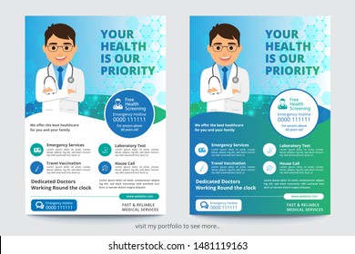 Corporate Business Flyer poster pamphlet brochure cover design layout background, two colors scheme, vector template in A4 size - Vector