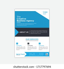 Corporate Business Flyer poster pamphlet brochure cover design layout background, vector template in A4 size - Vector