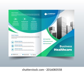 Corporate Business Flyer poster pamphlet brochure cover design layout background, vector template in A4 size - Vector