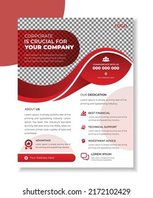 
Corporate Business Flyer poster pamphlet brochure cover design layout vector template in A4 size