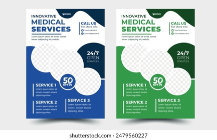 Corporate Business Flyer poster pamphlet brochure cover design layout background, two colors scheme in A4 size