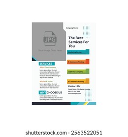 Corporate Business Flyer poster pamphlet brochure cover design layout background, vector template in A4 size 