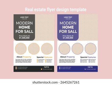 Corporate Business Flyer poster pamphlet brochure cover design layout background, two colors scheme, vector template in A4 size