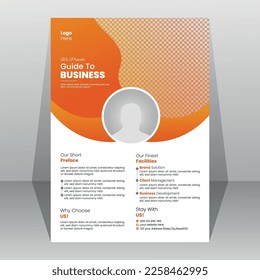 
Corporate Business Flyer poster template design layout background, two colors scheme, vector template in A4 size - Vector.Creative modern and professional corporate business flyer design template.
