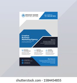 Corporate Business Flyer poster. Vector template in A4 size. Real estate flyer, Corporate Business flyer, Sale Flyer, Discount. Sale Cover, service leaflet design.
