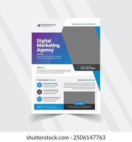 Corporate business flyer and professional business flyer template eps

