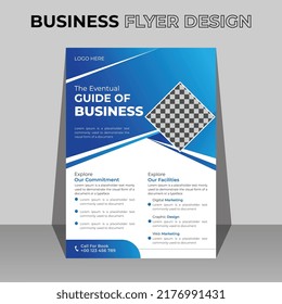 Corporate Business Flyer Template in A4. Can be adapt to Brochure, Annual Report, Magazine,Poster, Business Presentation, Portfolio, Flyer, Banner, Website.Trendy minimalist flat organic design.
