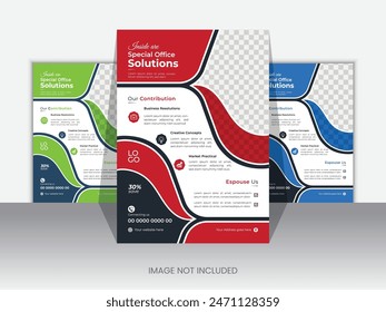 corporate business flyer template constitutes a creative document. Flyer Template  A  standard business flyer template 