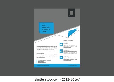 Vorlage für FirmenFlyer. Kreatives und elegantes Design-Layout.