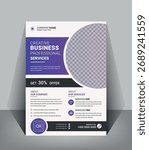 Corporate business flyer template design set, modern business flyer template, abstract business flyer and creative design,  flyer in A4 template
