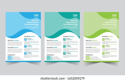 Corporate business flyer template design
