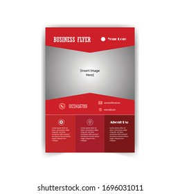 Corporate business flyer template design