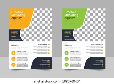 Corporate business flyer  template design in vector. For marketing, business proposal, promotion, advertise, cover page
