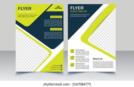 Corporate business flyer template design. Editable A4 poster for business, education, presentation, website, magazine cover.