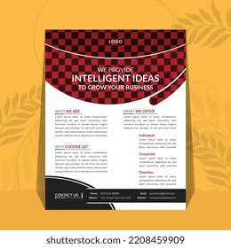 Corporate business flyer template design. marketing, business proposal, promotion, advertise, publication, cover page. new digital marketing flyer  or brochure design