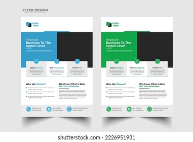 Corporate Business Flyer template design.