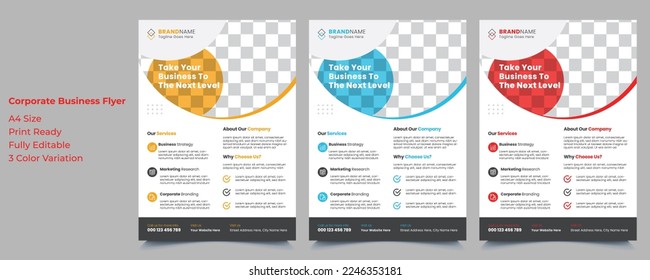 Corporate Business Flyer Template Design