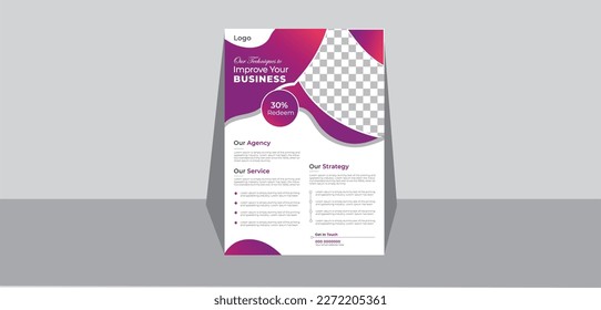 Corporate business flyer template design set. business digital marketing new flyer. morder flyer