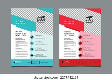 Corporate business flyer template design. set business proposal, promotion, advertise, publication, cover page. new digital marketing flyer set. business leaflet design