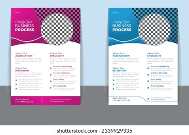 Corporate business flyer template design set marketing agency flyer, business marketing flyer set, promotion, advertise, publication, cover page. digital marketing agency flyer design.