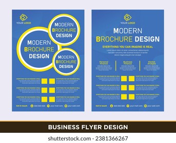 Corporate business flyer template design. Template vector design for Brochure, Annual Report, Magazine, Poster, Corporate Presentation, Portfolio, Flyer, cover modern layout in A4
