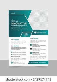 Corporate business flyer template design Business Flyer Layouts