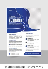 Corporate business flyer template design Business Flyer Layouts