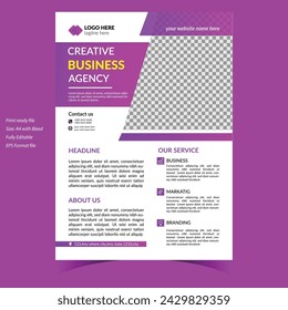 Corporate business flyer template design marketing, business proposal, promotion, advertise, publication, cover page. new digital marketing flyer set.