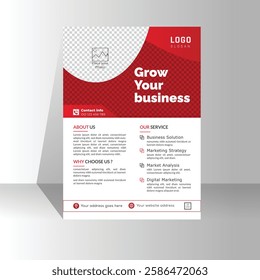 Corporate business flyer template design, flyer in A4 with colorful business Creative  Flyer , abstract business flyer, vector template design. 