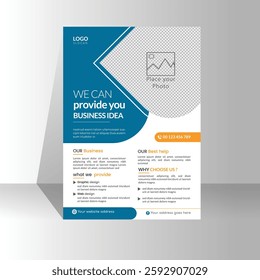 Corporate business flyer template design , cover modern layout, annual report, poster, flyer in A4 with colorful modern business flyer template, and creative design, editable vector template design.

