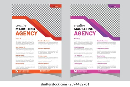 Corporate business flyer template design set. marketing, business proposal, promotion, advertise, publication, cover page. digital marketing flyer design.