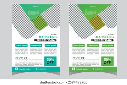 Corporate business flyer template design set. marketing, business proposal, promotion, advertise, publication, cover page. digital marketing flyer design.