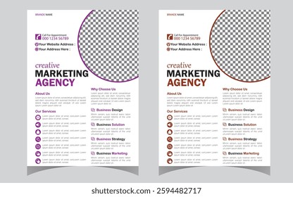 Corporate business flyer template design set. marketing, business proposal, promotion, advertise, publication, cover page. digital marketing flyer design.
