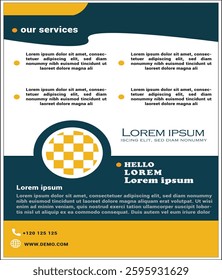 Corporate business flyer template design set with blue, orange, red and yellow color. marketing, business proposal, promotion, advertise, publication, cover page. new digital marketing flyer set.
