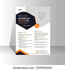 Corporate business flyer template design , cover modern layout, annual report, poster, flyer in A4 with colorful modern business flyer template, and creative design, editable vector template design.
