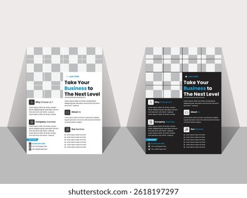 Corporate business flyer template design set, Brochure design, cobrir layout moderno, relatório anual, cartaz, folheto em A4 com proposta de negócios colorida, promoção, anúncio, publicação, folha de rosto.