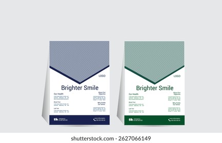 Corporate business flyer template design set with orange, Medical flayer Design Template Healthcare ,DENTAL Related Banner Design for Web Page, Headline, Brochure.