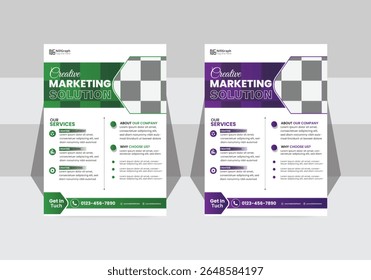 Corporate business flyer template design