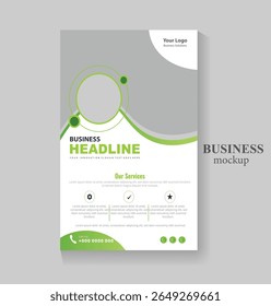 Modelo de folheto de negócios corporativos design marketing, proposta de negócios, promoção, publicidade, publicação, folha de rosto. novo conjunto de folhetos de marketing digital.