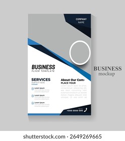 Modelo de folheto de negócios corporativos design marketing, proposta de negócios, promoção, publicidade, publicação, folha de rosto. novo conjunto de folhetos de marketing digital.