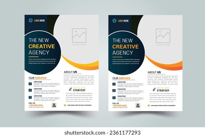 Corporate Business flyer template, Flyer Template Geometric shape used for business poster layout,business flyer template with minimalist layout,Graphic design layout with triangle graph