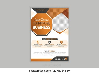 Corporate Business Flyer template layout design. 