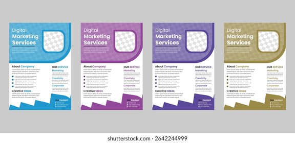 Corporate Business Flyer Template Modern, professional flyer set for marketing, business proposals, promotions, advertising, publications, and cover pages corporate Business Flyer.