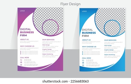 Corporate Business Flyer Template for multi-purpose Business corporation