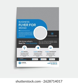 Corporate business flyer template with print ready