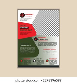 Corporate business flyer template simple and clean a4 size vector design