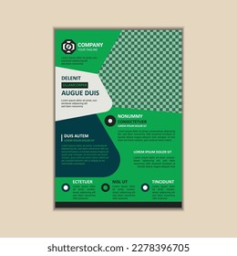 Corporate business flyer template simple and clean a4 size vector design