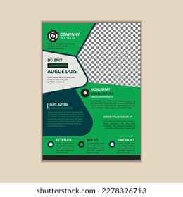 Corporate business flyer template simple and clean a4 size vector design